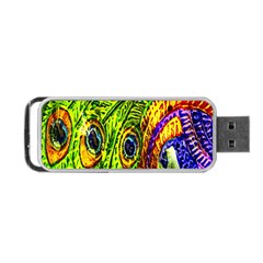 Peacock Feathers Portable USB Flash (One Side)