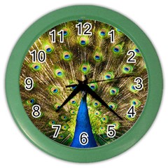 Peacock Bird Color Wall Clocks by Simbadda