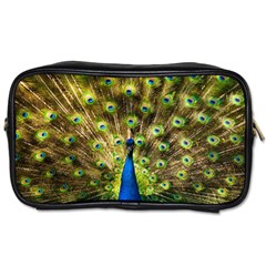 Peacock Bird Toiletries Bags 2-side by Simbadda