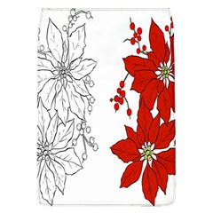 Poinsettia Flower Coloring Page Flap Covers (l)  by Simbadda