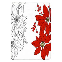 Poinsettia Flower Coloring Page Flap Covers (s)  by Simbadda