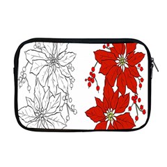 Poinsettia Flower Coloring Page Apple Macbook Pro 17  Zipper Case