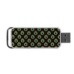 Peacock Inspired Background Portable USB Flash (Two Sides) Front