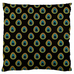 Peacock Inspired Background Standard Flano Cushion Case (two Sides) by Simbadda