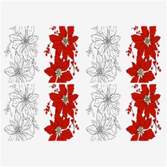 Poinsettia Flower Coloring Page Belt Buckles