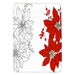 Poinsettia Flower Coloring Page Flap Covers (l)  by Simbadda