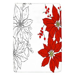 Poinsettia Flower Coloring Page Flap Covers (s)  by Simbadda