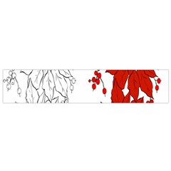 Poinsettia Flower Coloring Page Flano Scarf (small) by Simbadda