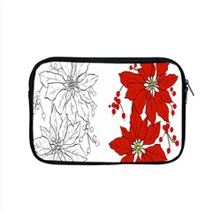 Poinsettia Flower Coloring Page Apple Macbook Pro 15  Zipper Case by Simbadda