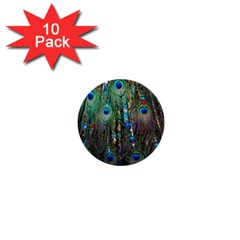 Peacock Jewelery 1  Mini Buttons (10 Pack) 