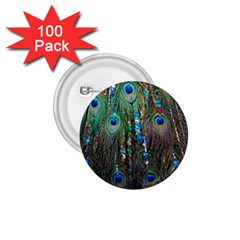 Peacock Jewelery 1 75  Buttons (100 Pack) 