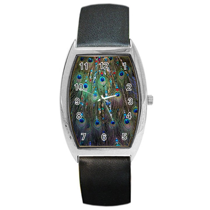 Peacock Jewelery Barrel Style Metal Watch