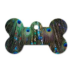 Peacock Jewelery Dog Tag Bone (one Side) by Simbadda