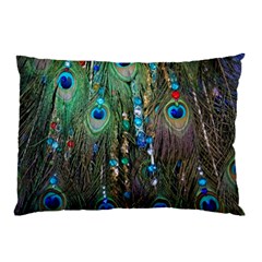 Peacock Jewelery Pillow Case (two Sides) by Simbadda