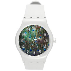 Peacock Jewelery Round Plastic Sport Watch (m) by Simbadda