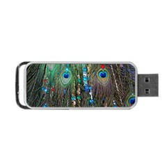 Peacock Jewelery Portable Usb Flash (two Sides) by Simbadda