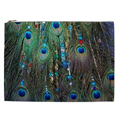 Peacock Jewelery Cosmetic Bag (xxl)  by Simbadda