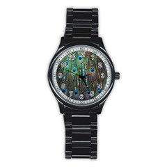 Peacock Jewelery Stainless Steel Round Watch by Simbadda