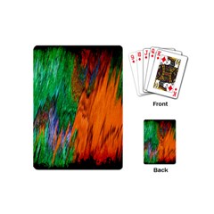 Watercolor Grunge Background Playing Cards (mini)  by Simbadda