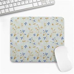 Vintage Hand Drawn Floral Background Large Mousepads by TastefulDesigns