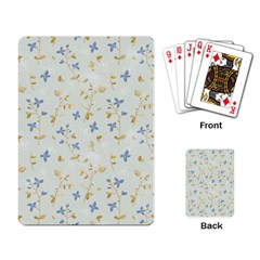 Vintage Hand Drawn Floral Background Playing Card by TastefulDesigns