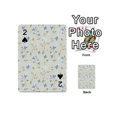 Vintage Hand Drawn Floral Background Playing Cards 54 (mini)  by TastefulDesigns