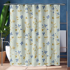 Vintage Hand Drawn Floral Background Shower Curtain 60  X 72  (medium)  by TastefulDesigns