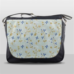 Vintage Hand Drawn Floral Background Messenger Bags by TastefulDesigns