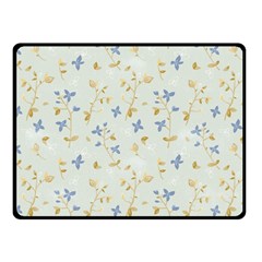 Vintage Hand Drawn Floral Background Double Sided Fleece Blanket (small)  by TastefulDesigns