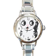 Meow Round Italian Charm Watch