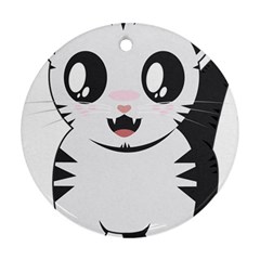 Meow Ornament (round) by evpoe