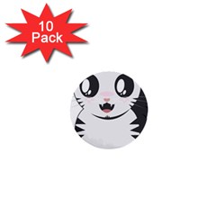 Meow 1  Mini Buttons (10 Pack)  by evpoe