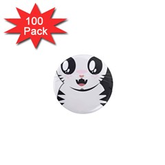 Meow 1  Mini Magnets (100 Pack)  by evpoe