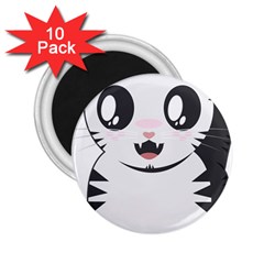 Meow 2 25  Magnets (10 Pack)  by evpoe