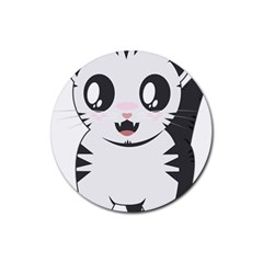 Meow Rubber Coaster (round) 