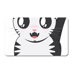 Meow Magnet (rectangular) by evpoe