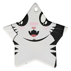 Meow Star Ornament (two Sides) by evpoe