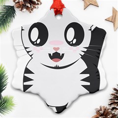 Meow Ornament (snowflake) by evpoe