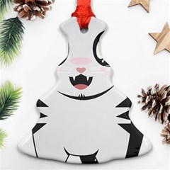 Meow Christmas Tree Ornament (two Sides) by evpoe