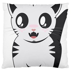 Meow Standard Flano Cushion Case (one Side) by evpoe