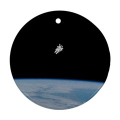 Amazing Stunning Astronaut Amazed Ornament (round) by Simbadda