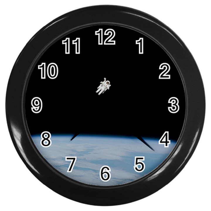 Amazing Stunning Astronaut Amazed Wall Clocks (Black)