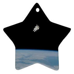 Amazing Stunning Astronaut Amazed Star Ornament (two Sides) by Simbadda