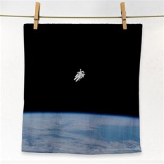 Amazing Stunning Astronaut Amazed Face Towel by Simbadda