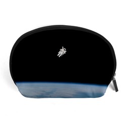 Amazing Stunning Astronaut Amazed Accessory Pouches (large)  by Simbadda