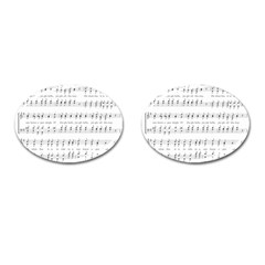 Jingle Bells Song Christmas Carol Cufflinks (oval) by Simbadda