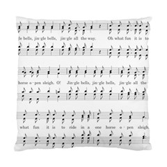 Jingle Bells Song Christmas Carol Standard Cushion Case (two Sides) by Simbadda