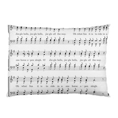 Jingle Bells Song Christmas Carol Pillow Case (two Sides) by Simbadda