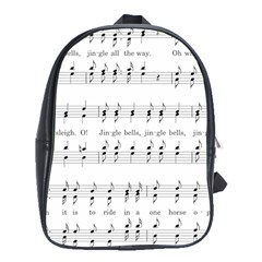 Jingle Bells Song Christmas Carol School Bags (xl)  by Simbadda