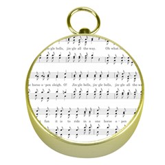 Jingle Bells Song Christmas Carol Gold Compasses by Simbadda